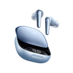 Anker-Soundcore-Liberty-4-Pro_Blue - PRIME TECH Blue true wireless earbuds with a matching open charging case.