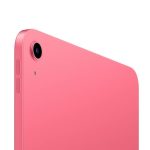 Close-up of a pink smartphone back showing the single rear camera and a small sensor next to it