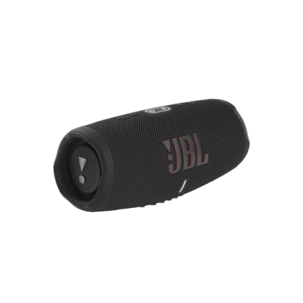 Black JBL portable Bluetooth speaker with textured fabric grille and round end cap on the left side.]','JBL cylindrical Bluetooth speaker with control buttons on top and a red JBL logo on the fabric exterior.','Compact black JBL speaker shown on its side, highlighting the fabric grille and side button area.','JBL wireless speaker designed for outdoors: cylindrical shape with rugged mesh exterior.','JBL portable speaker with circular end and breathable fabric cover, a compact cylindrical design.