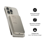Phone with back-mounted 10000mAh wireless charger attached