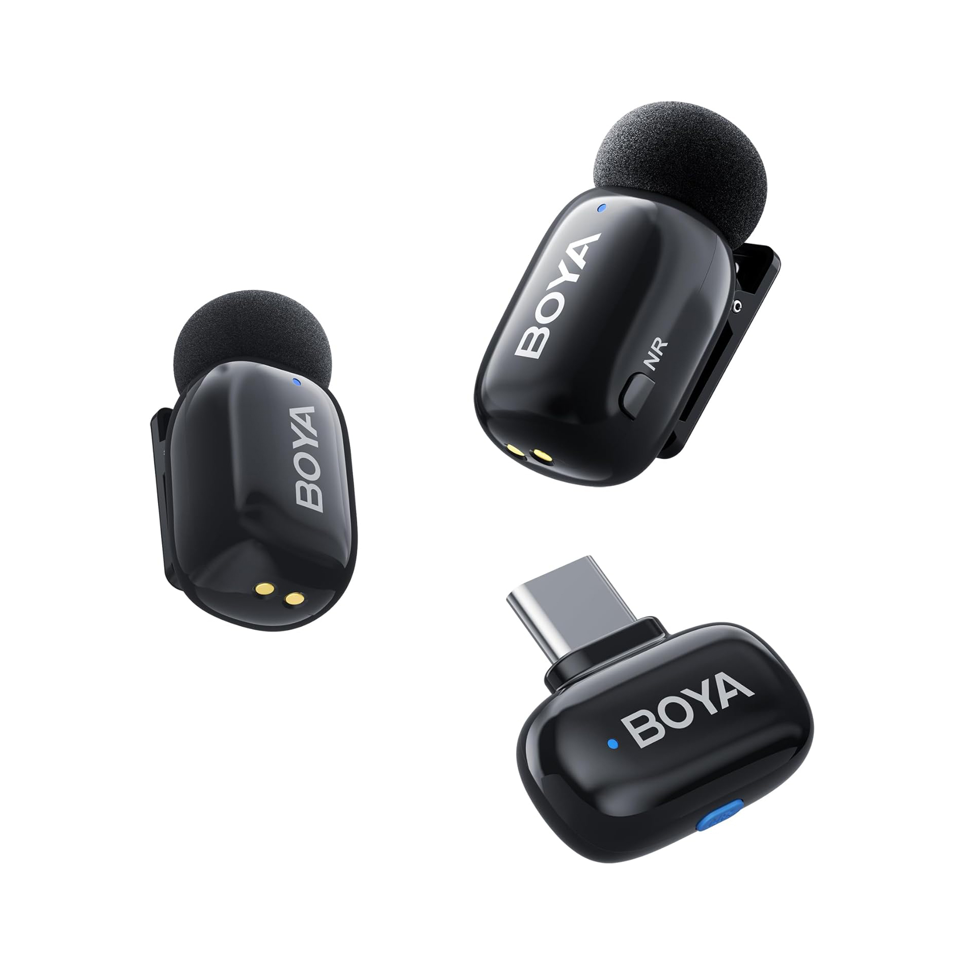 BOYA Mini 2 Wireless Lavalier Microphone with AI Noise Cancellation