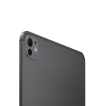 Close-up of the top-left corner of a gray smartphone back, showing a multi-lens camera module and flash.