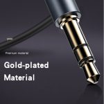 Close-up of a gold-plated tool tip on a dark background with the words 'Gold-plated Material' and 'Premium material'.