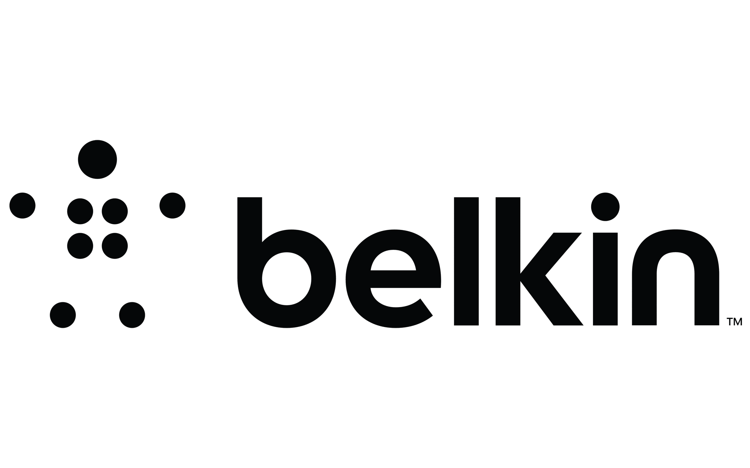 Belkin logo: a cluster of dots on the left and the word belkin in lowercase on the right.