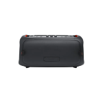 Black toaster viewed from the back, with its control panel on top visible.