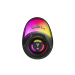 JBL portable Bluetooth speaker with multicolor LED ring, viewed from above.