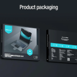 Product packaging for a bumper combo keyboard case (backlight version) by Nillkin, shown with a laptop image on the box against a dark background.
