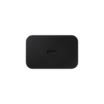 Black rectangular device with rounded corners, centered featuring a small USB-C port.