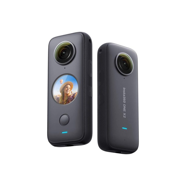 Two dark-gray smartphones shown at an angle, highlighting their large circular rear cameras and front screens visible on the devices themselves?